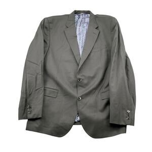 Ted Baker Suit Jacket Mens 46L Black Endurance Jay‎ CT 100% Wool Business Preppy